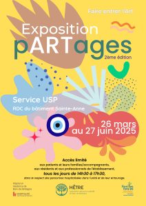 AFFICHE EXPOSITION PARTAGES